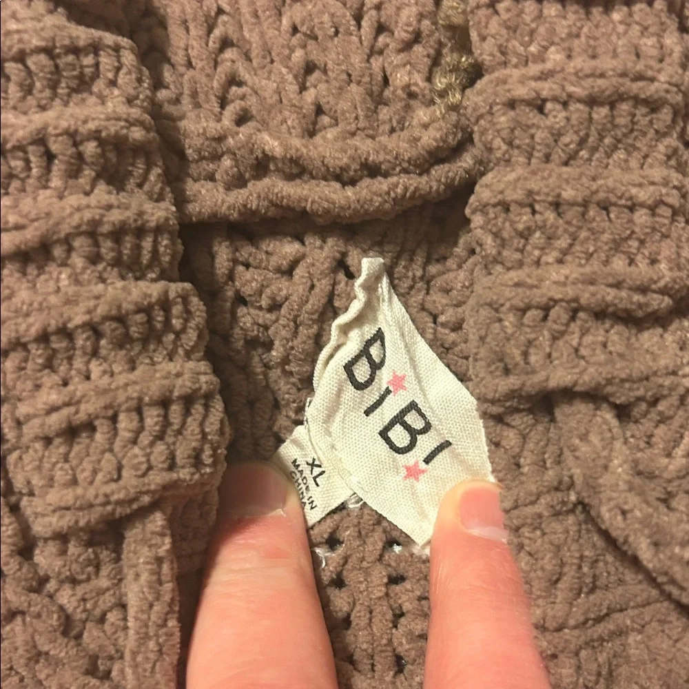 BiBi Cozy Tan Cowl Neck Sweater - Picture 2 of 4